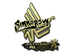 Sticker | sinnopsyy (Gold) | Antwerp 2022
