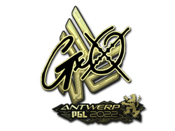 Sticker | gxx- (Gold) | Antwerp 2022