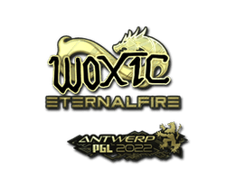 Sticker | woxic (Gold) | Antwerp 2022