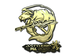 Sticker | Jame (Gold) | Antwerp 2022