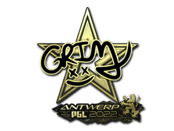 Sticker | Grim (Gold) | Antwerp 2022