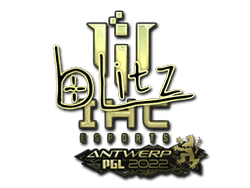 Sticker | bLitz (Gold) | Antwerp 2022
