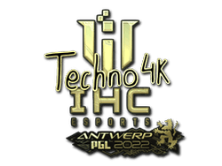 Sticker | Techno4K (Gold) | Antwerp 2022