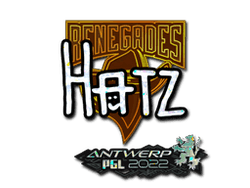 Sticker | hatz (Glitter) | Antwerp 2022