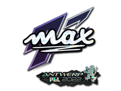 Sticker | max (Glitter) | Antwerp 2022