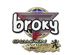 Sticker | broky (Champion) | Antwerp 2022