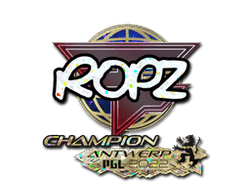 Sticker | ropz (Glitter, Champion) | Antwerp 2022
