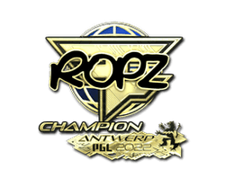 Sticker | ropz (Gold, Champion) | Antwerp 2022