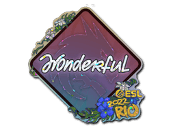 Sticker | w0nderful (Glitter) | Rio 2022