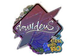 Sticker | dav1deuS (Glitter) | Rio 2022