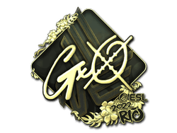Sticker | gxx- (Gold) | Rio 2022
