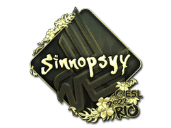 Sticker | sinnopsyy (Gold) | Rio 2022