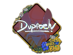 Sticker | dupreeh (Glitter) | Rio 2022