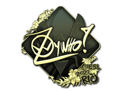 Sticker | ZywOo (Gold) | Rio 2022