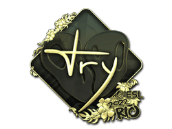 Sticker | TRY (Gold) | Rio 2022