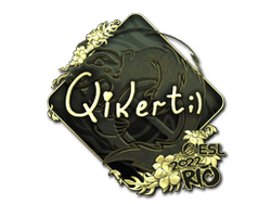 Sticker | qikert (Gold) | Rio 2022