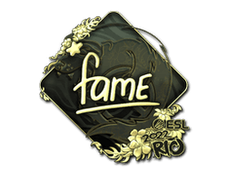 Sticker | fame (Gold) | Rio 2022