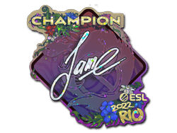 Sticker | Jame (Glitter, Champion) | Rio 2022