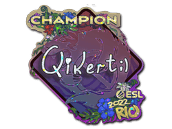 Sticker | qikert (Glitter, Champion) | Rio 2022