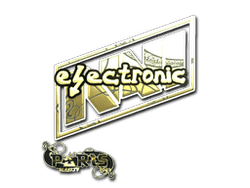 Sticker | electronic (Gold) | Paris 2023