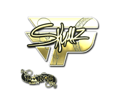 Sticker | skullz (Gold) | Paris 2023