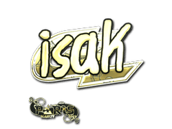 Sticker | isak (Gold) | Paris 2023