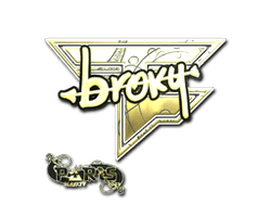 Sticker | broky (Gold) | Paris 2023