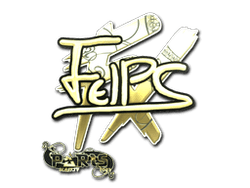 Sticker | felps (Gold) | Paris 2023